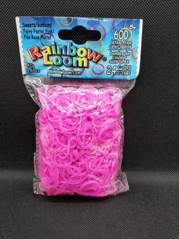 Rainbow Loom täyttöpakkaus Fairy pastel pink